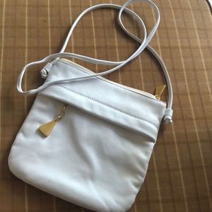 Cross body leather purse